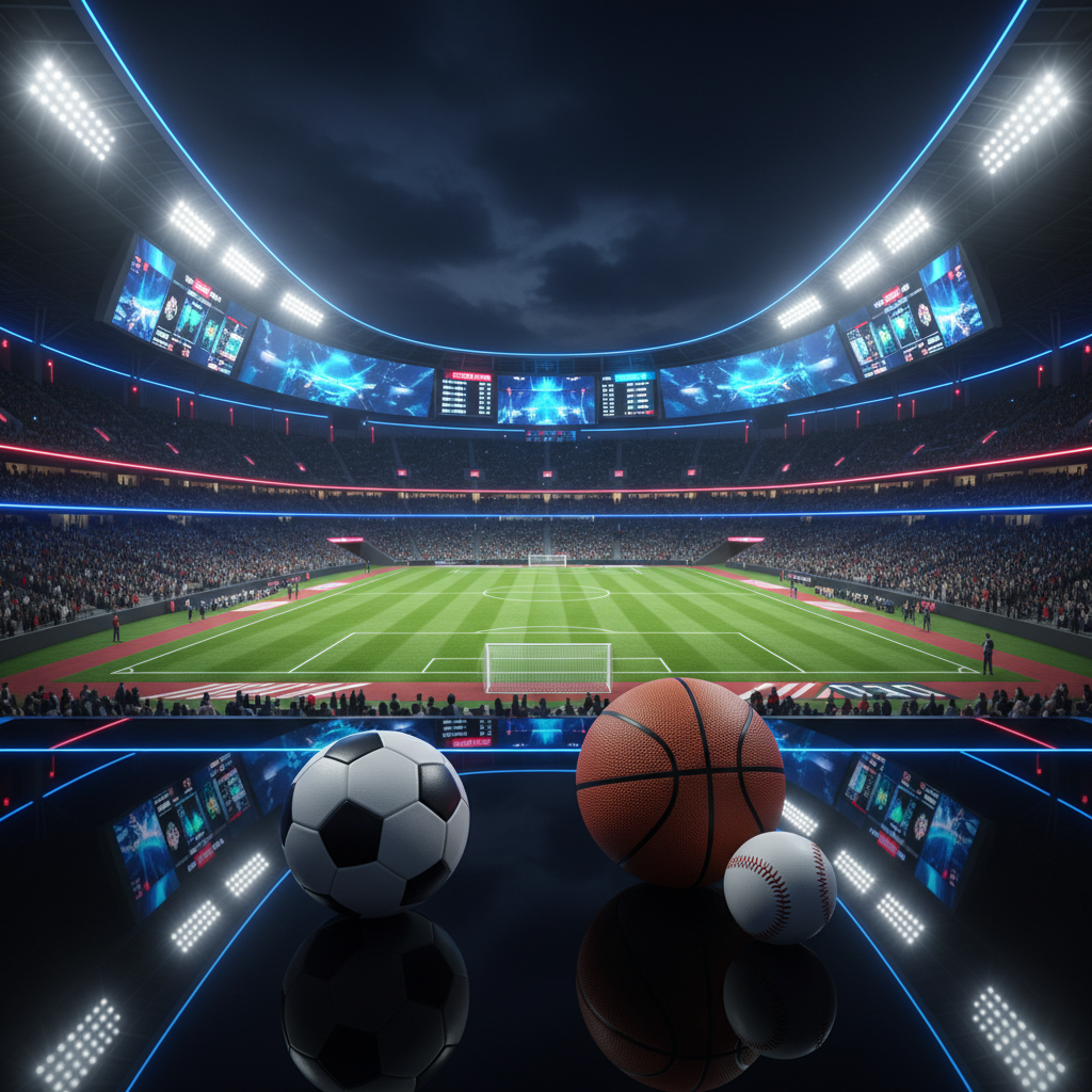 실시간 스포츠 베팅 경기장 화면